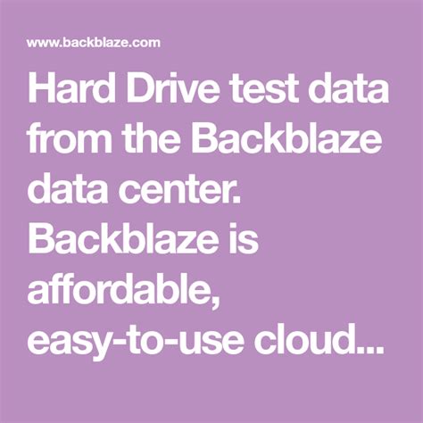 backblaze test data